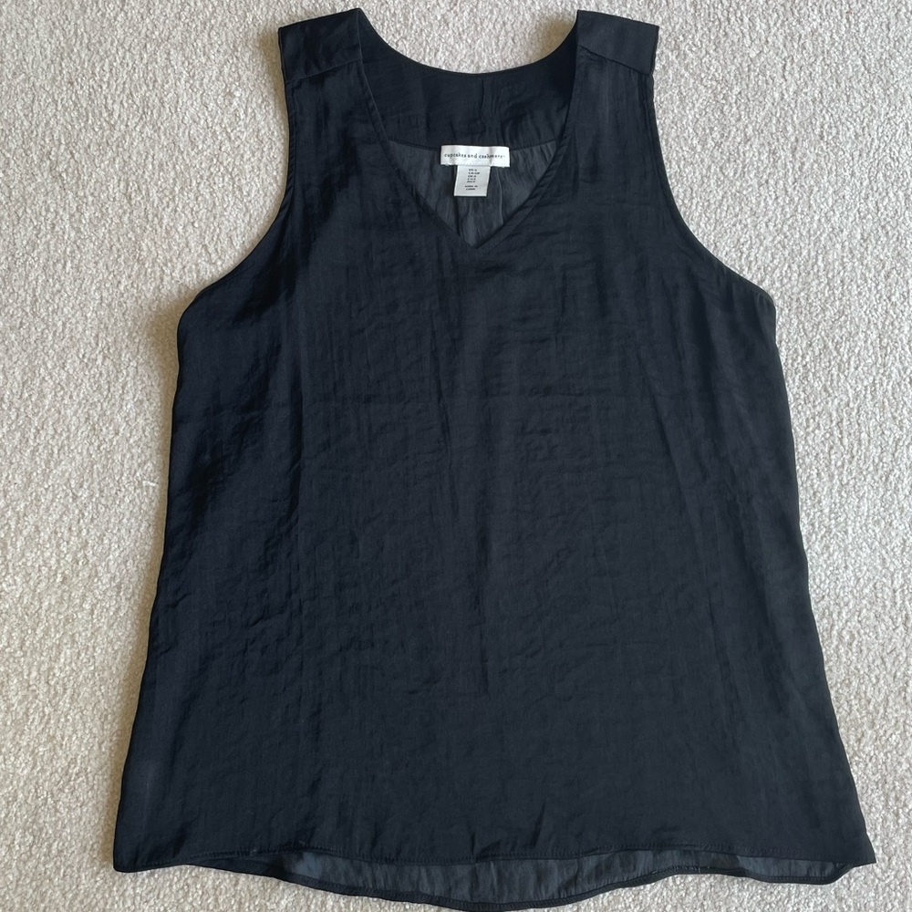 Cupcakes and Cashmere Black Sleeveless Top